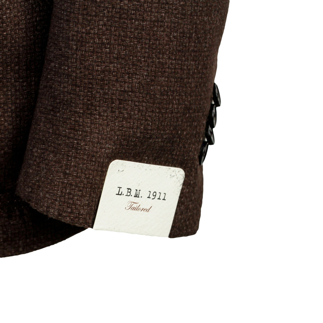 Chocolate Brown Jersey Contemporary Fit Sport Jacket - L.B.M 1911