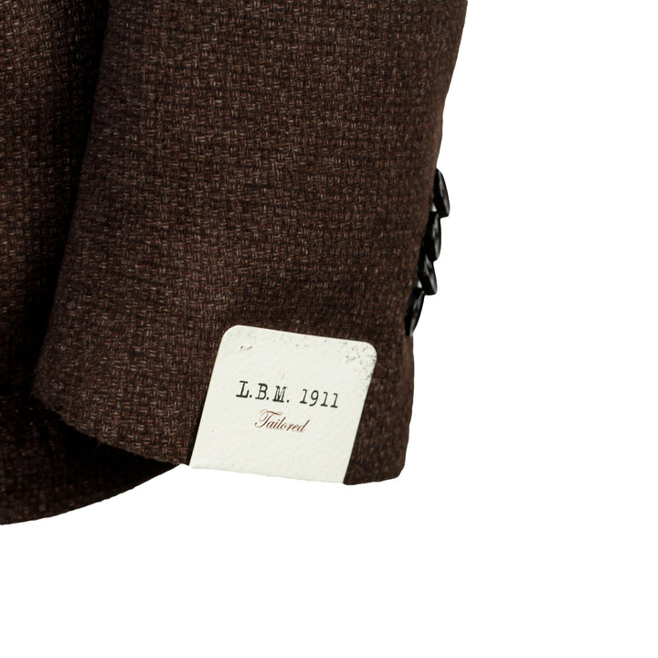 Chocolate Brown Jersey Contemporary Fit Sport Jacket - L.B.M 1911