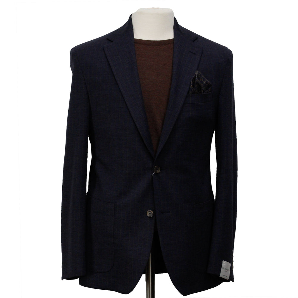Navy Stripe Hartford Contemporary Fit Loro Piana Knit Suit - Jack Victor - Boutique Jacques Last Call