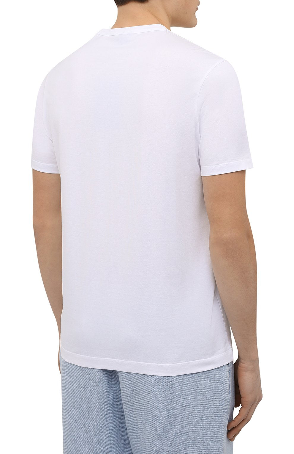 White Paul & Shark Pima Cotton Crew Neck T-Shirt - Boutique Jacques Last Call