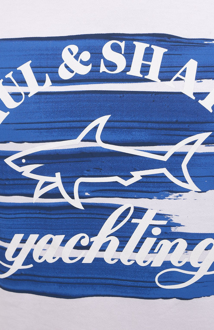 White Paul & Shark Pima Cotton Crew Neck T-Shirt - Boutique Jacques Last Call
