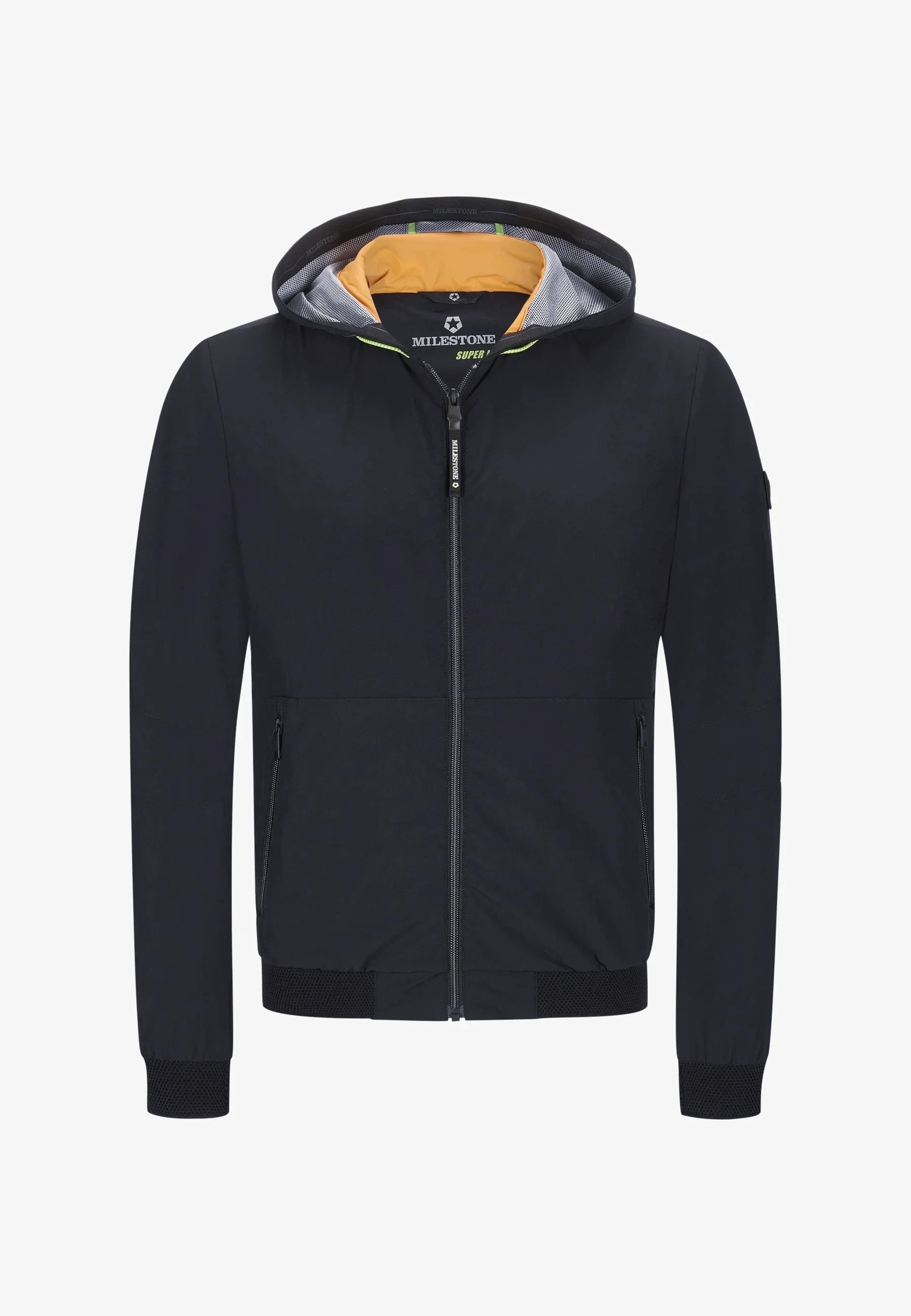 Lightweight Blue Bomber Jacket - Milestone - Boutique Jacques Last Call