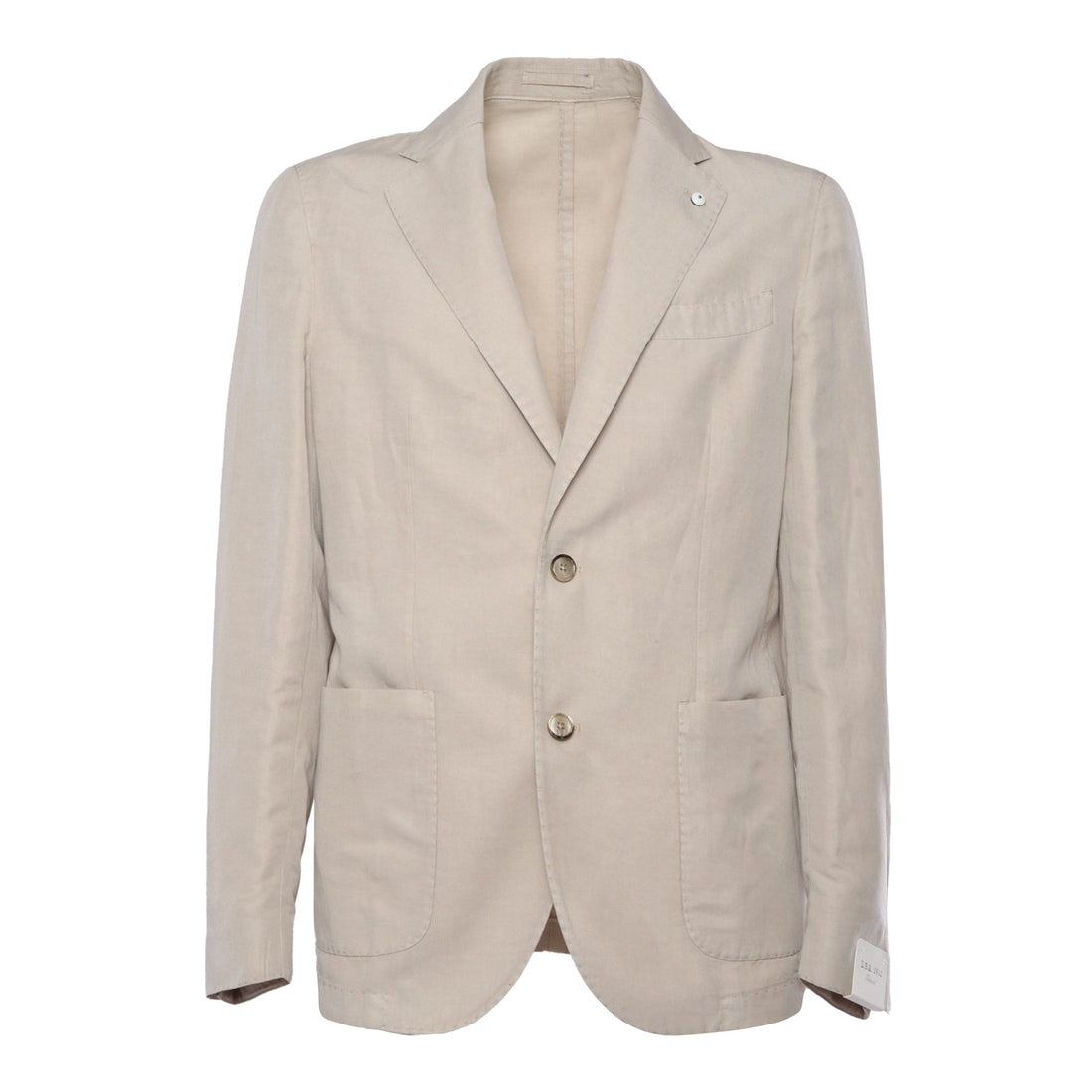 Light Beige Solid Lyocell-Linen-Cotton Unlined Sport Jacket - L.B.M 1911