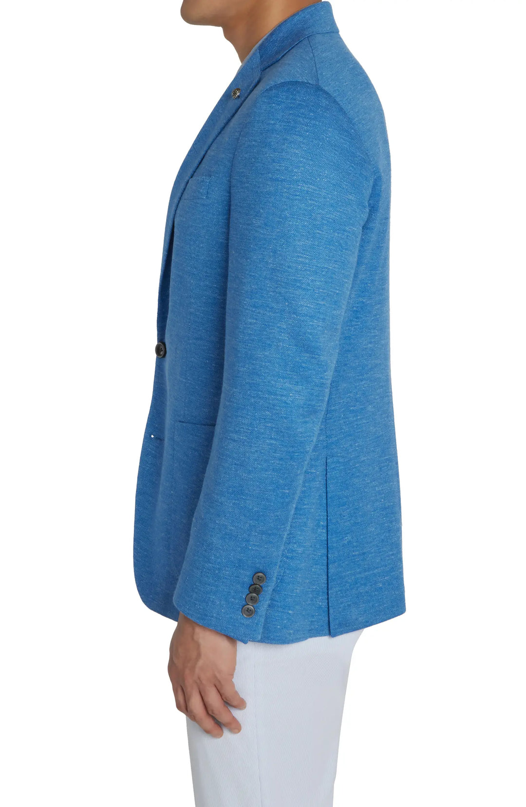 Light Blue Hartford Contemporary Fit Loro Piana Jersely Knit Sport Jacket - Jack Victor