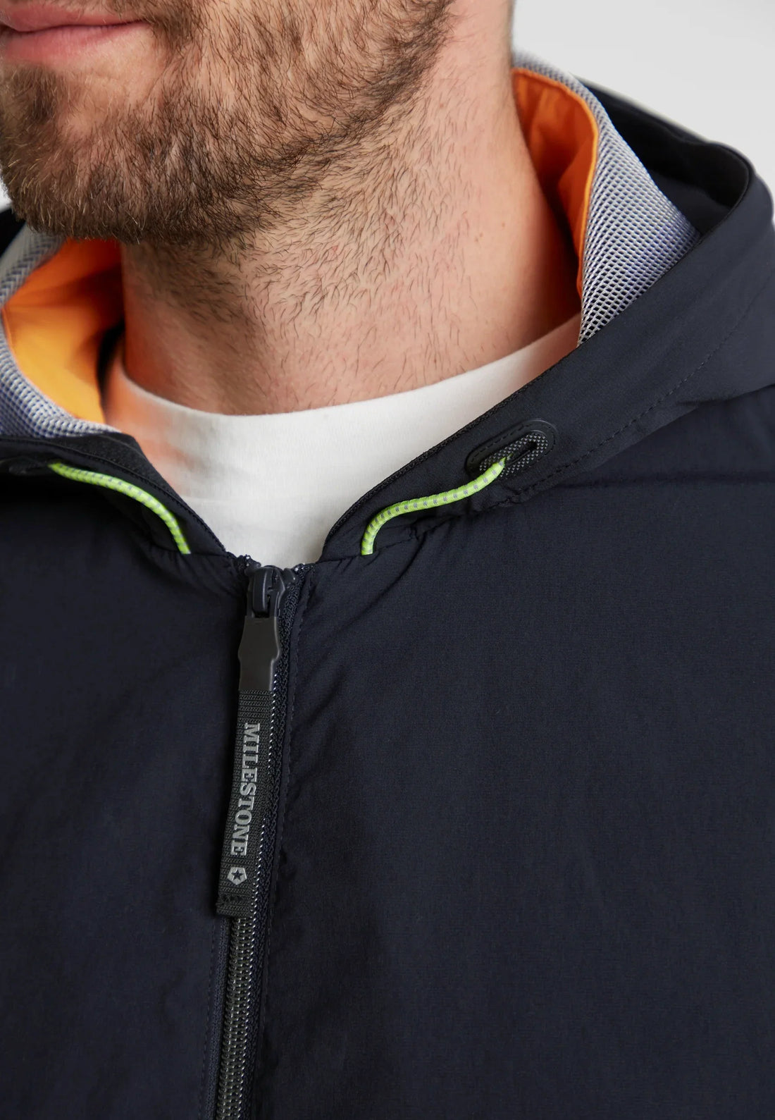 Lightweight Blue Bomber Jacket - Milestone - Boutique Jacques Last Call