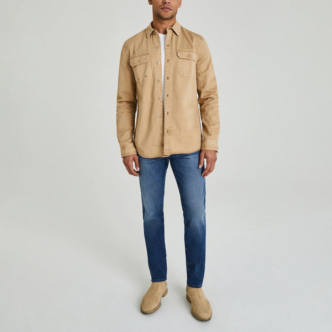 Dylan Slim 17 Years Radar Mid-Light Blue Denim - AG Jeans