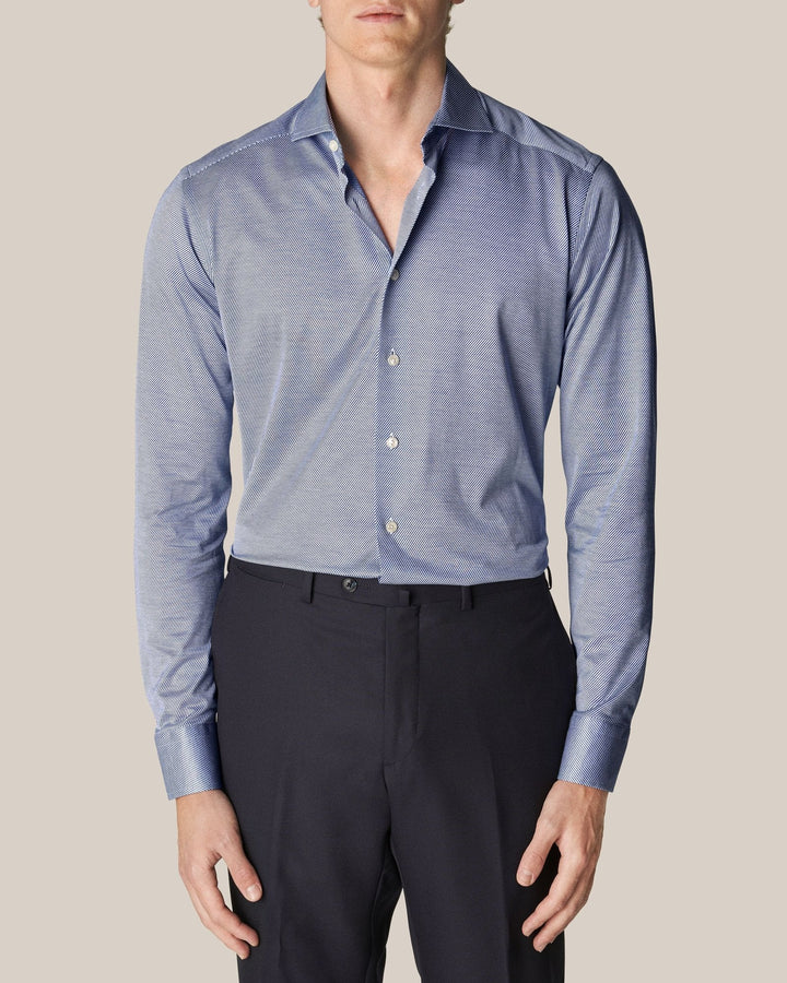 Dark Blue King Knit Stretch Slim Fit- ETON