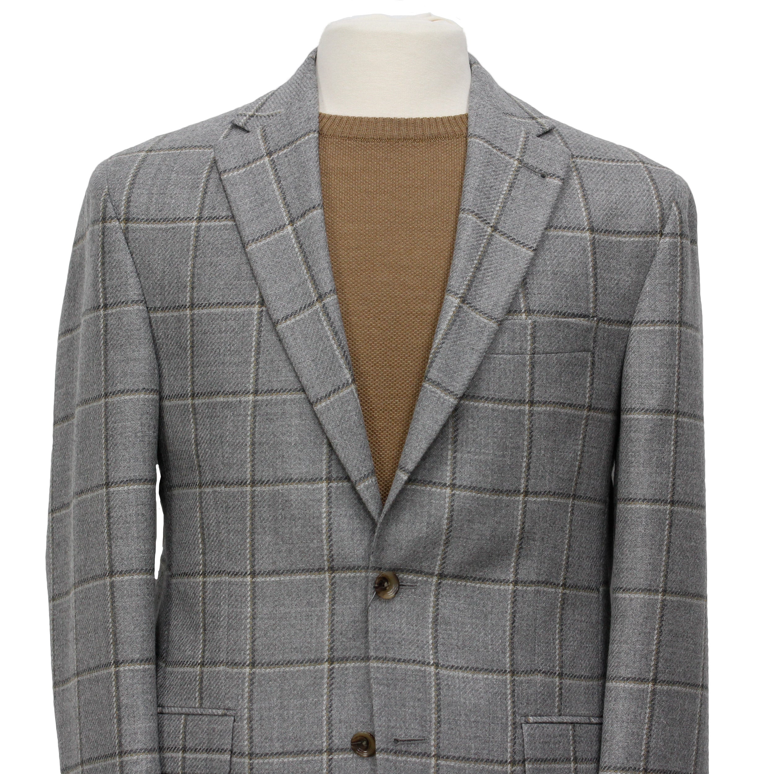 Gray Check Unconstructed Midland Contemporary Fit Sport Jacket - Jack Victor - Boutique Jacques Last Call