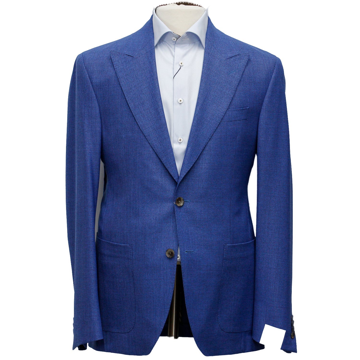 Mid-Blue Birdseye Marco Contemporary Fit Sport Jacket - Jack Victor - Boutique Jacques International
