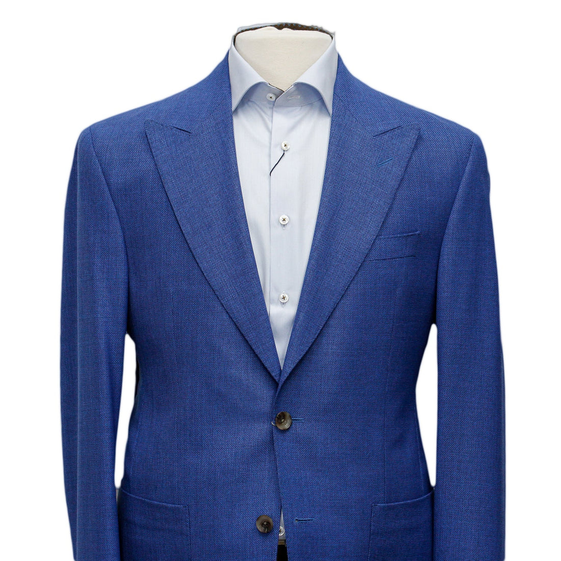 Mid-Blue Birdseye Marco Contemporary Fit Sport Jacket - Jack Victor - Boutique Jacques International