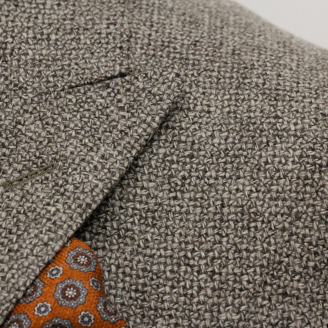 Light Brown Tweed Marco Contemporary Fit Wool Sport Jacket - Jack Victor