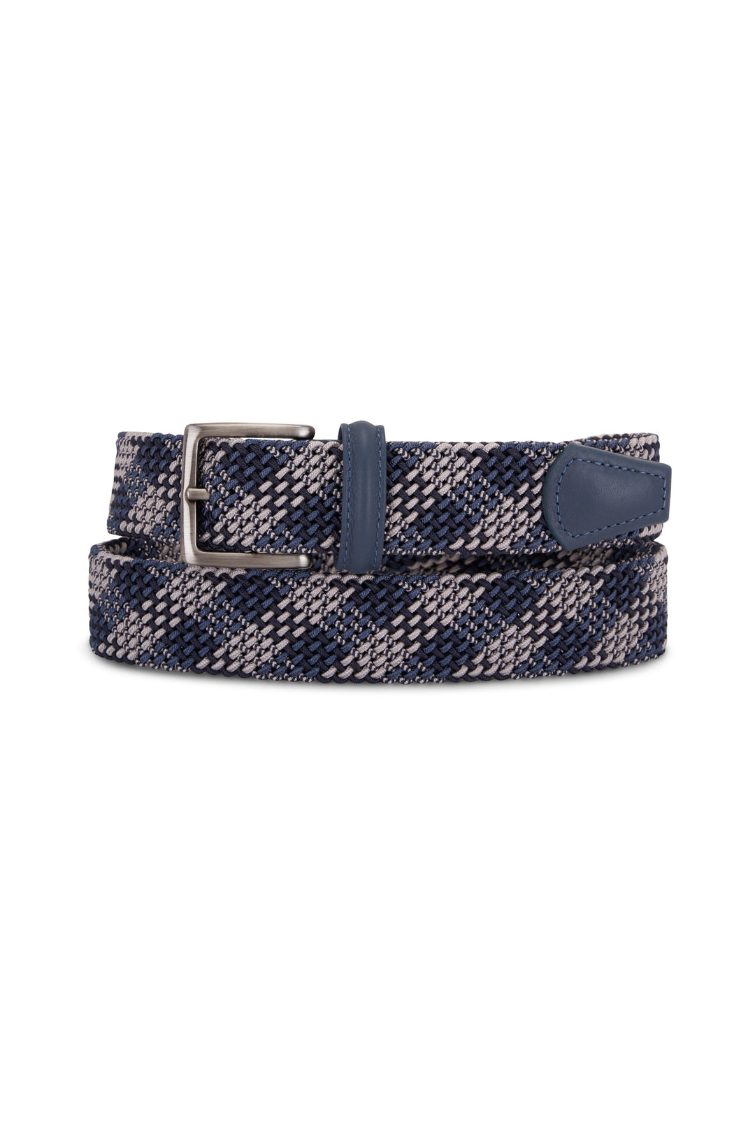Blue Multicolour Woven Belt - Anderson's - Boutique Jacques Last Call
