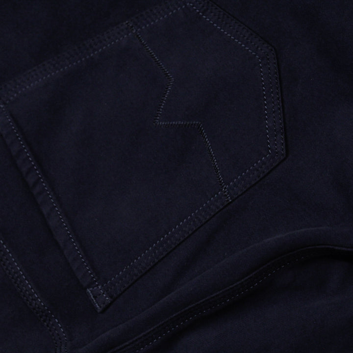 PIPE Dark Navy Twill Pants - ALBERTO