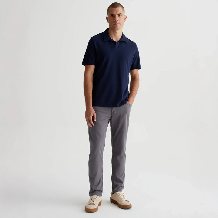 Sulfur Folkestone Mid-Gray Modern Slim Tellis Sueded Pants - AG