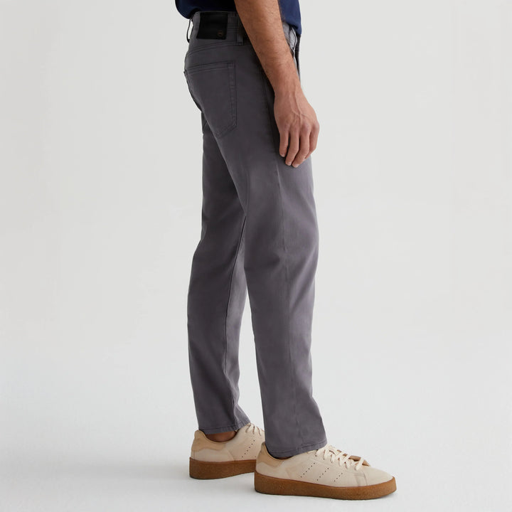 Sulfur Folkestone Mid-Gray Modern Slim Tellis Sueded Pants - AG