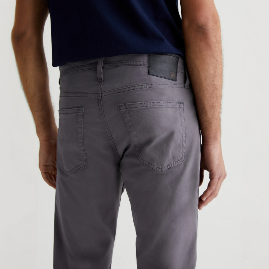 Sulfur Folkestone Mid-Gray Modern Slim Tellis Sueded Pants - AG