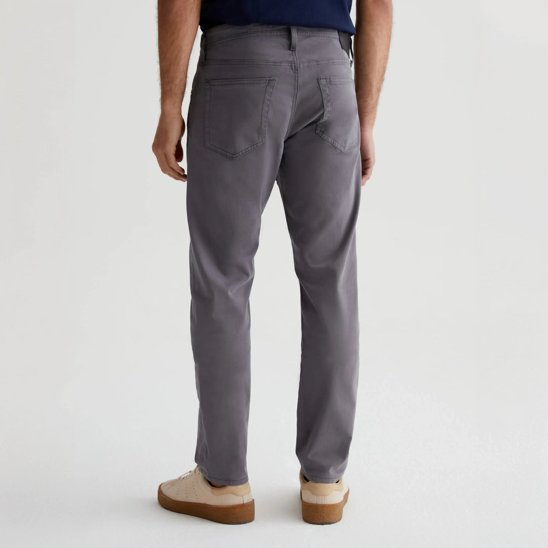 Sulfur Folkestone Mid-Gray Modern Slim Tellis Sueded Pants - AG