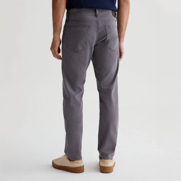 Sulfur Folkestone Mid-Gray Modern Slim Tellis Sueded Pants - AG