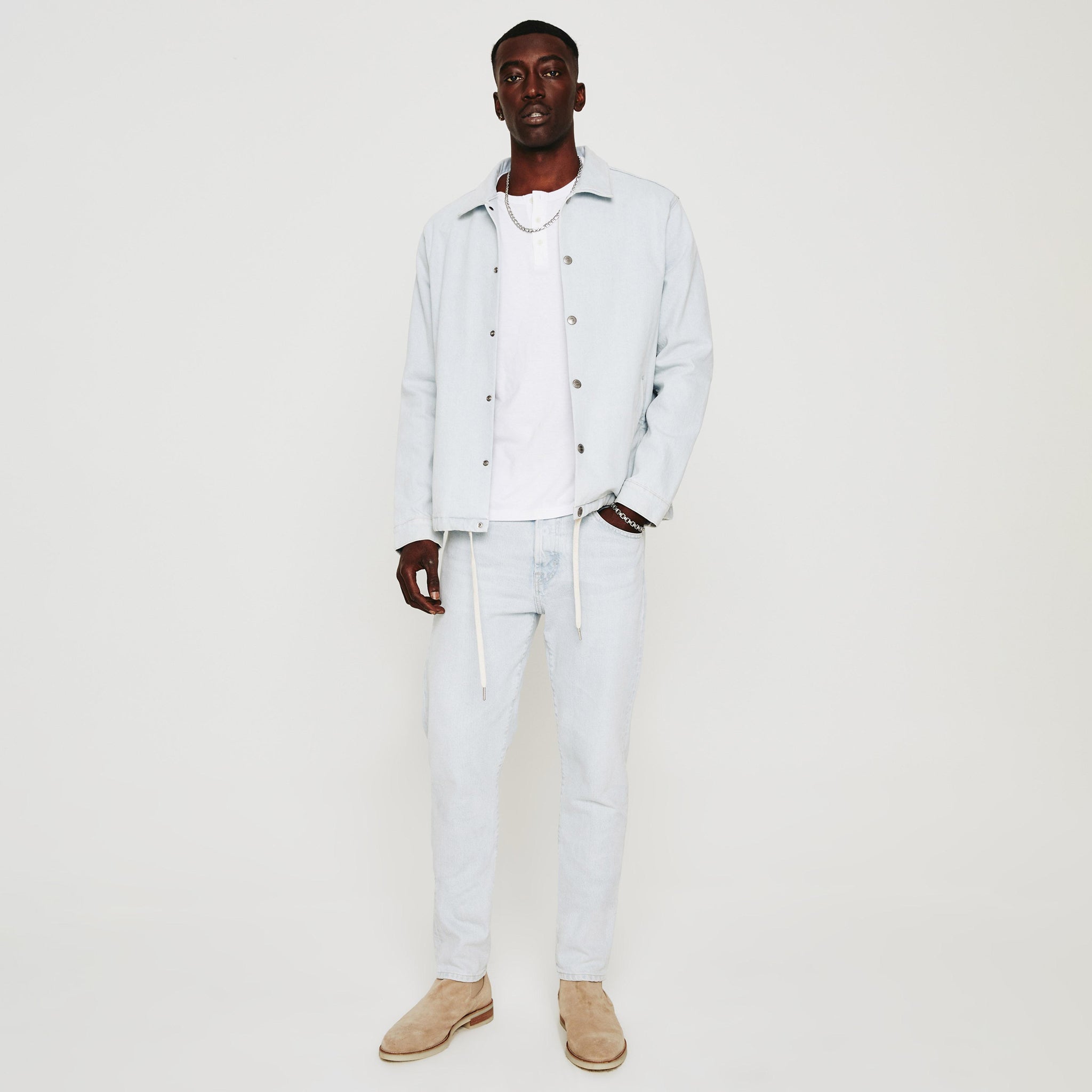 Chalet Ultra Pale Blue Tellis Modern Slim Fit Denim - AG Jeans - Boutique Jacques Last Call