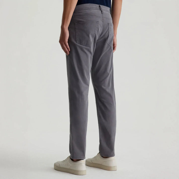 Sulfur Folkestone Mid-Gray Modern Slim Tellis Sueded Pants - AG