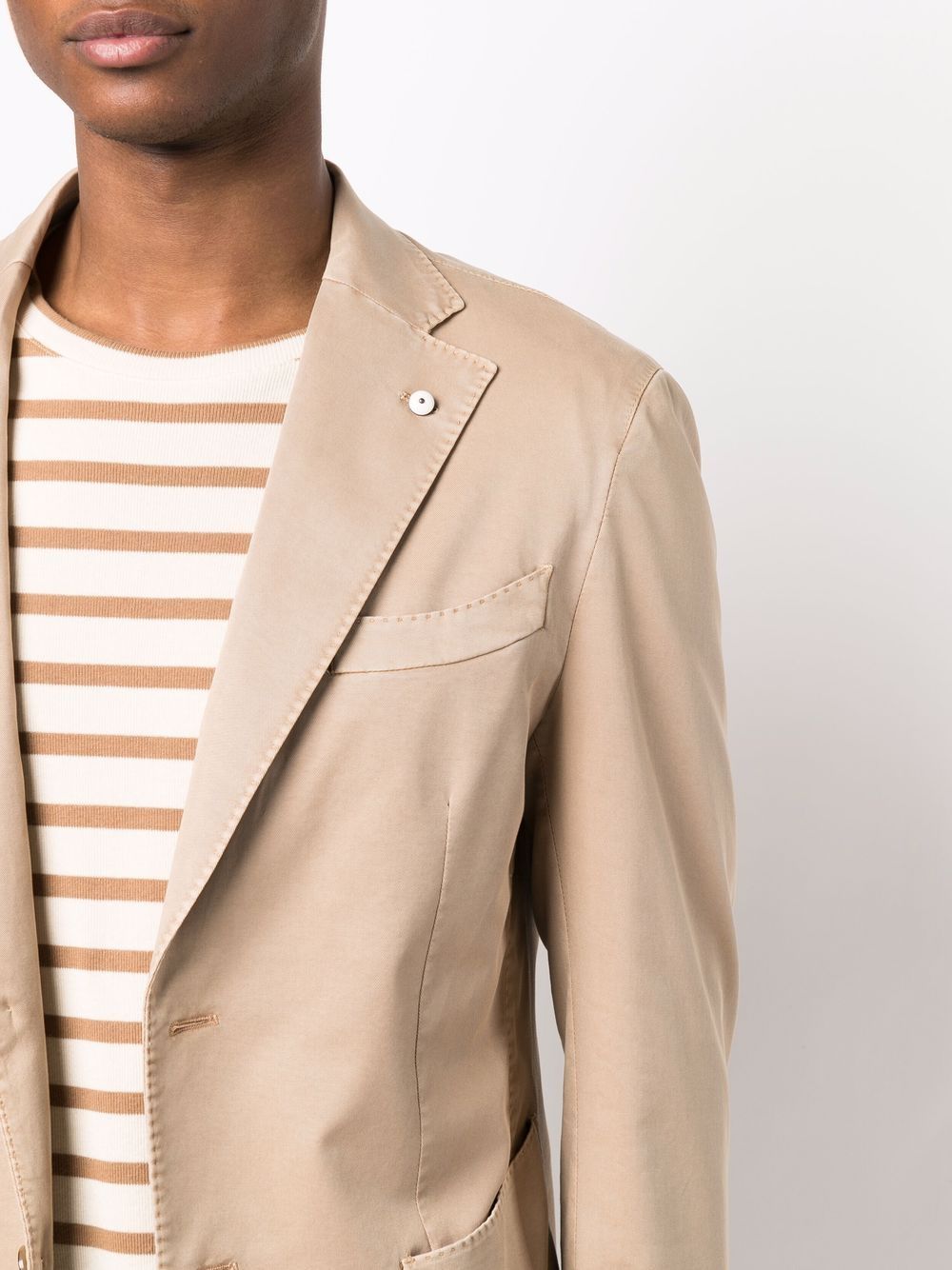Tan Linen Blend L.B.M 1911 Sport Coat - Boutique Jacques Last Call