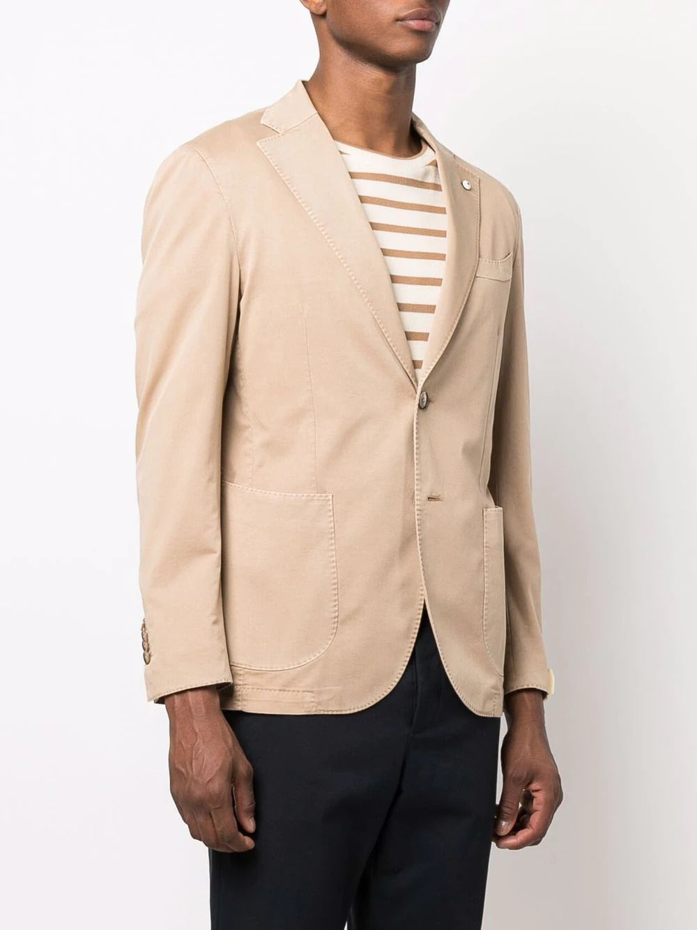 Tan Linen Blend L.B.M 1911 Sport Coat - Boutique Jacques Last Call