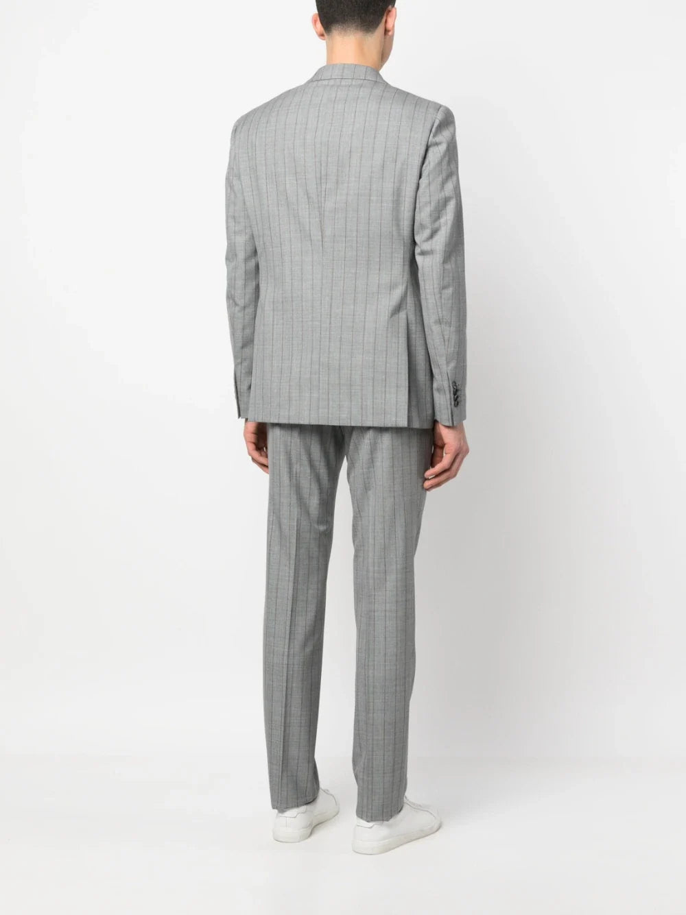 Gray Pin-Stripe Luigi Bianchi Mantova Suit - Boutique Jacques International