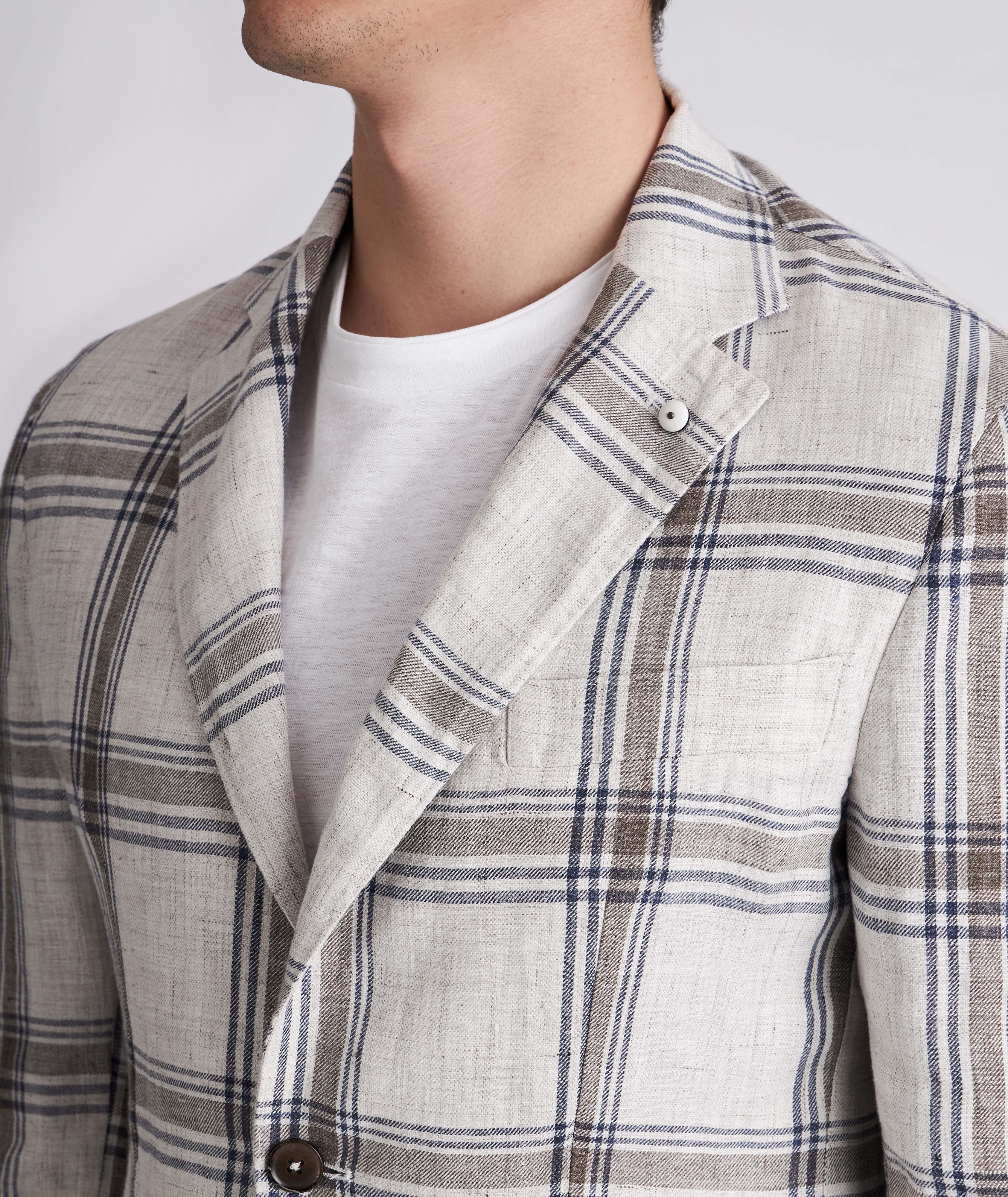Linen Unconstructed Contemporary Fit Sport Coat - Boutique Jacques Last Call