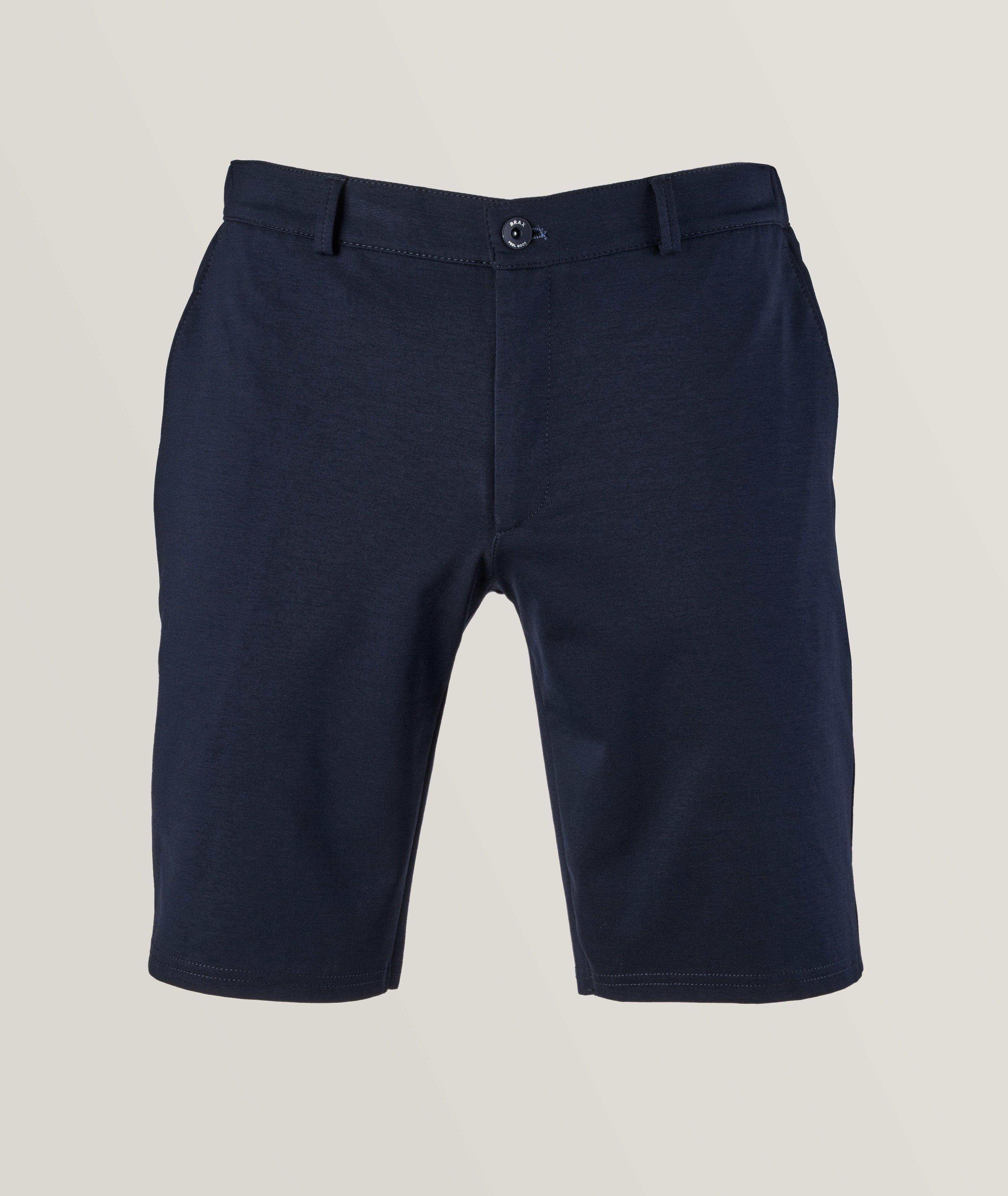 Blue Silvio Slim Fit Jersey Stretch Shorts - Brax - Boutique Jacques Last Call