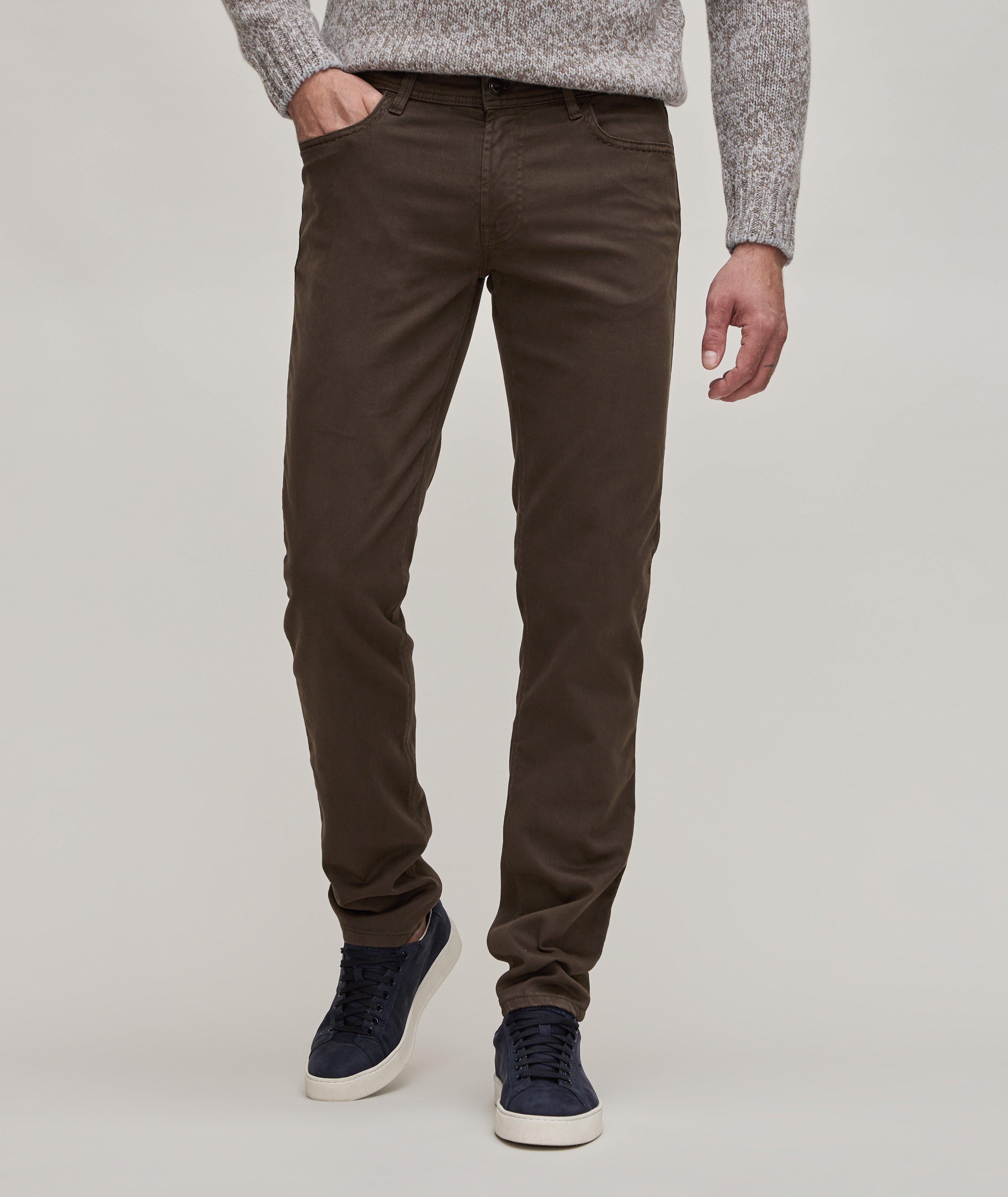 Brown Rubens Cotton Twill Five Pocket Pants - Re-Hash - Boutique Jacques Last Call