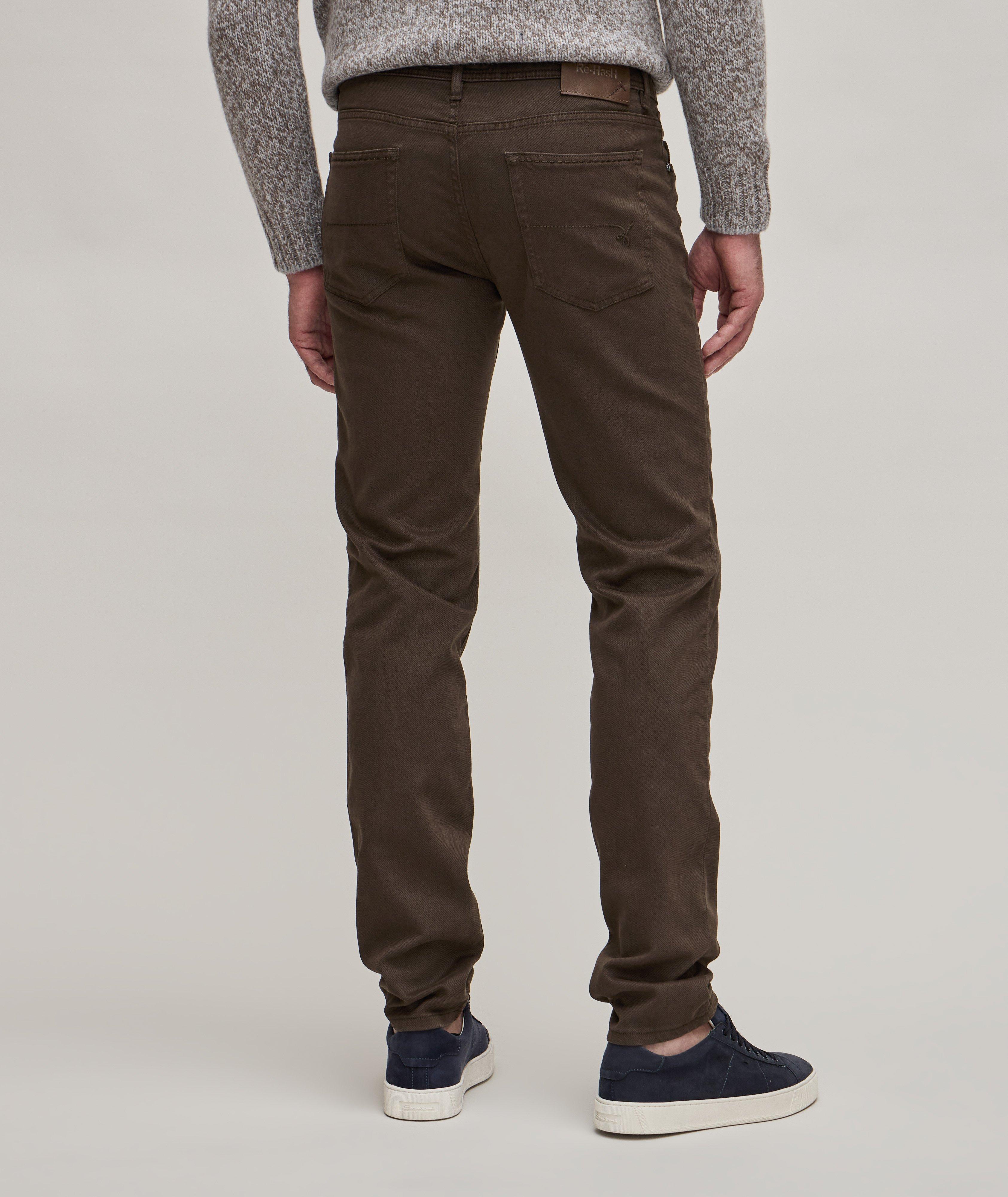 Brown Rubens Cotton Twill Five Pocket Pants - Re-Hash - Boutique Jacques Last Call