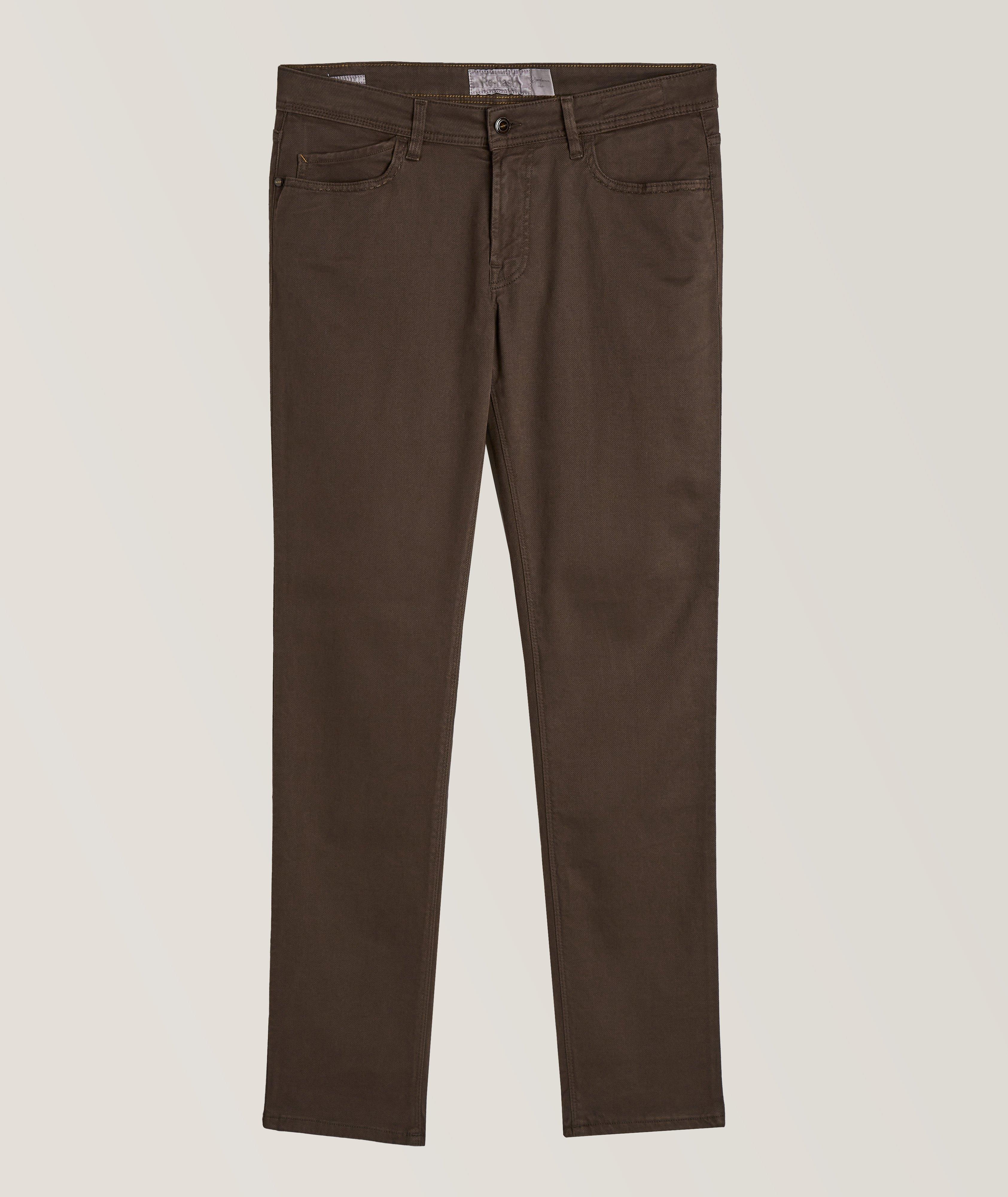 Brown Rubens Cotton Twill Five Pocket Pants - Re-Hash - Boutique Jacques Last Call