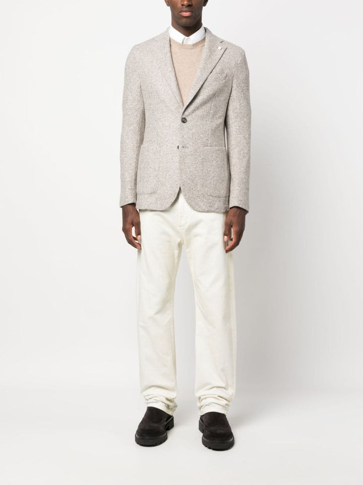 Oatmeal Cotton Contemporary Fit Sport Jacket - LBM 1911 - Boutique Jacques Last Call