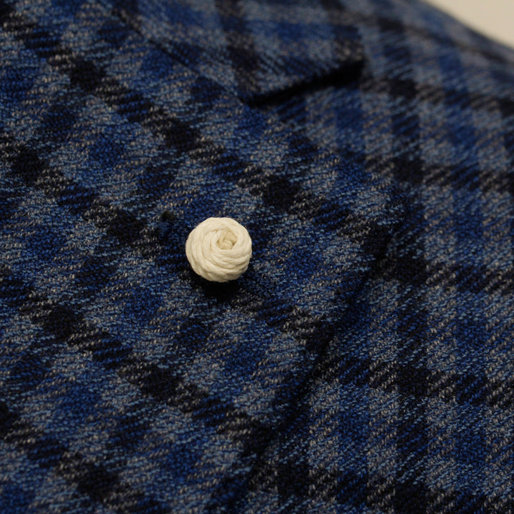 Blue Micro Check Contemporary Fit Sport Jacket - Luigi Bianchi Mantova - Boutique Jacques Last Call