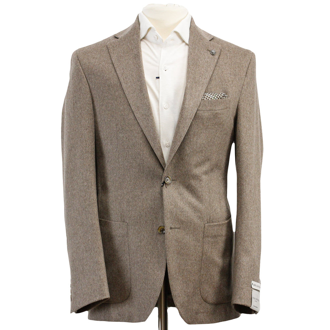 Hazelnut Cashmere Delta Contemporary Fit Sport Jacket - Jack Victor - Boutique Jacques Last Call