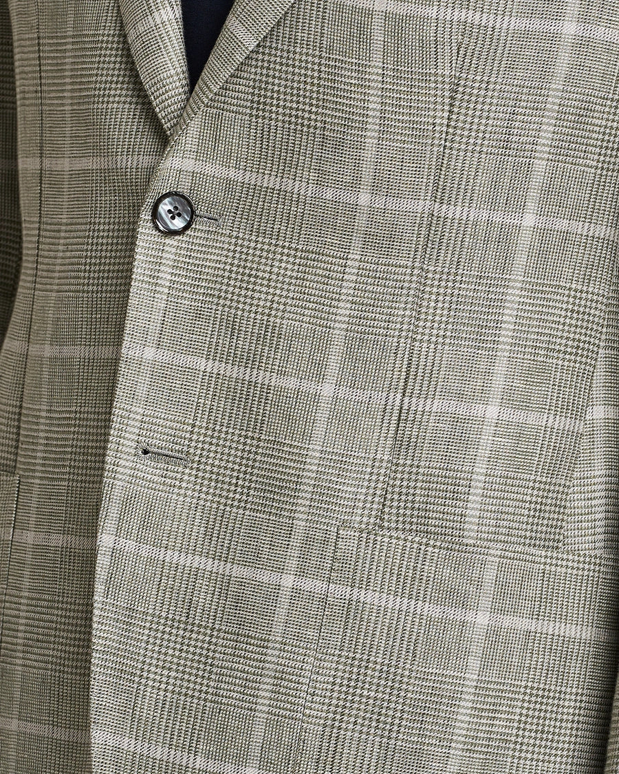 Green Linen Unconstructed Jacket - LBM 1911 - Boutique Jacques Last Call