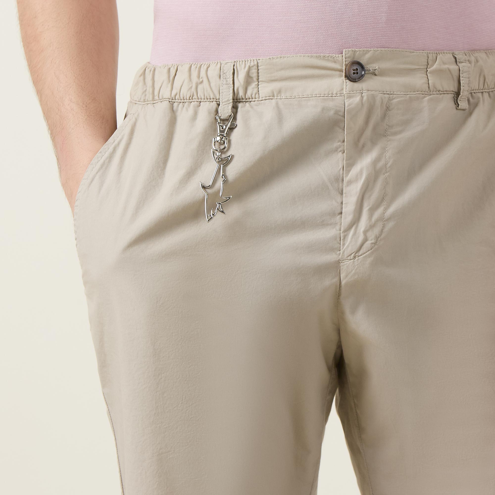 Khaki Ultra-Light Poplin Cotton Bermuda Shorts - Paul & Shark - Boutique Jacques International