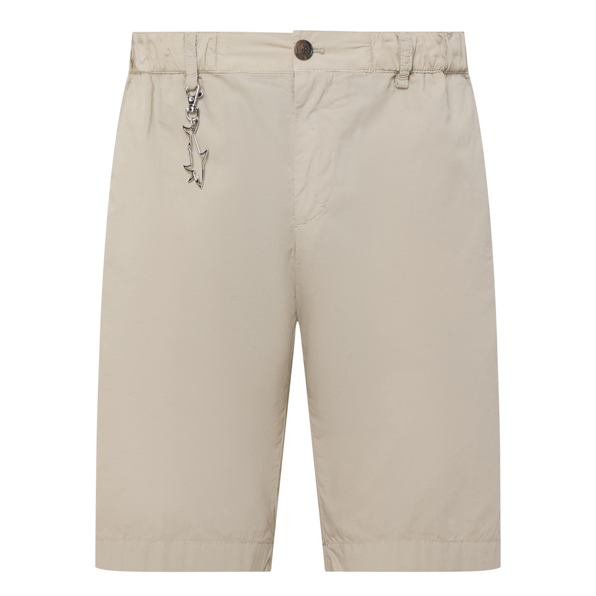Khaki Ultra-Light Poplin Cotton Bermuda Shorts - Paul & Shark - Boutique Jacques International