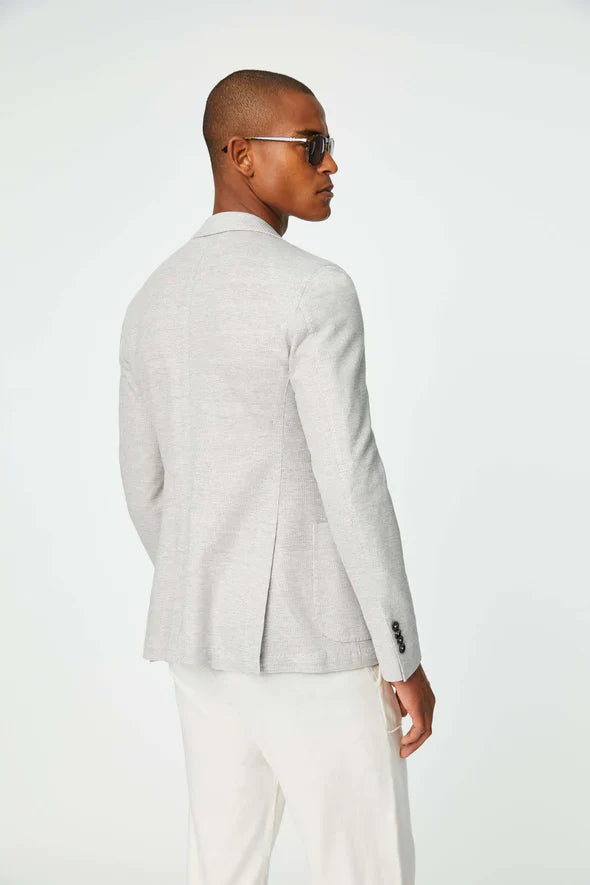 Light Gray Unconstructed Jacket - LBM 1911 - Boutique Jacques Last Call