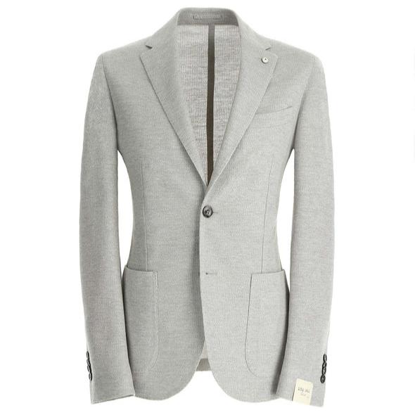 Light Gray Unconstructed Jacket - LBM 1911 - Boutique Jacques Last Call
