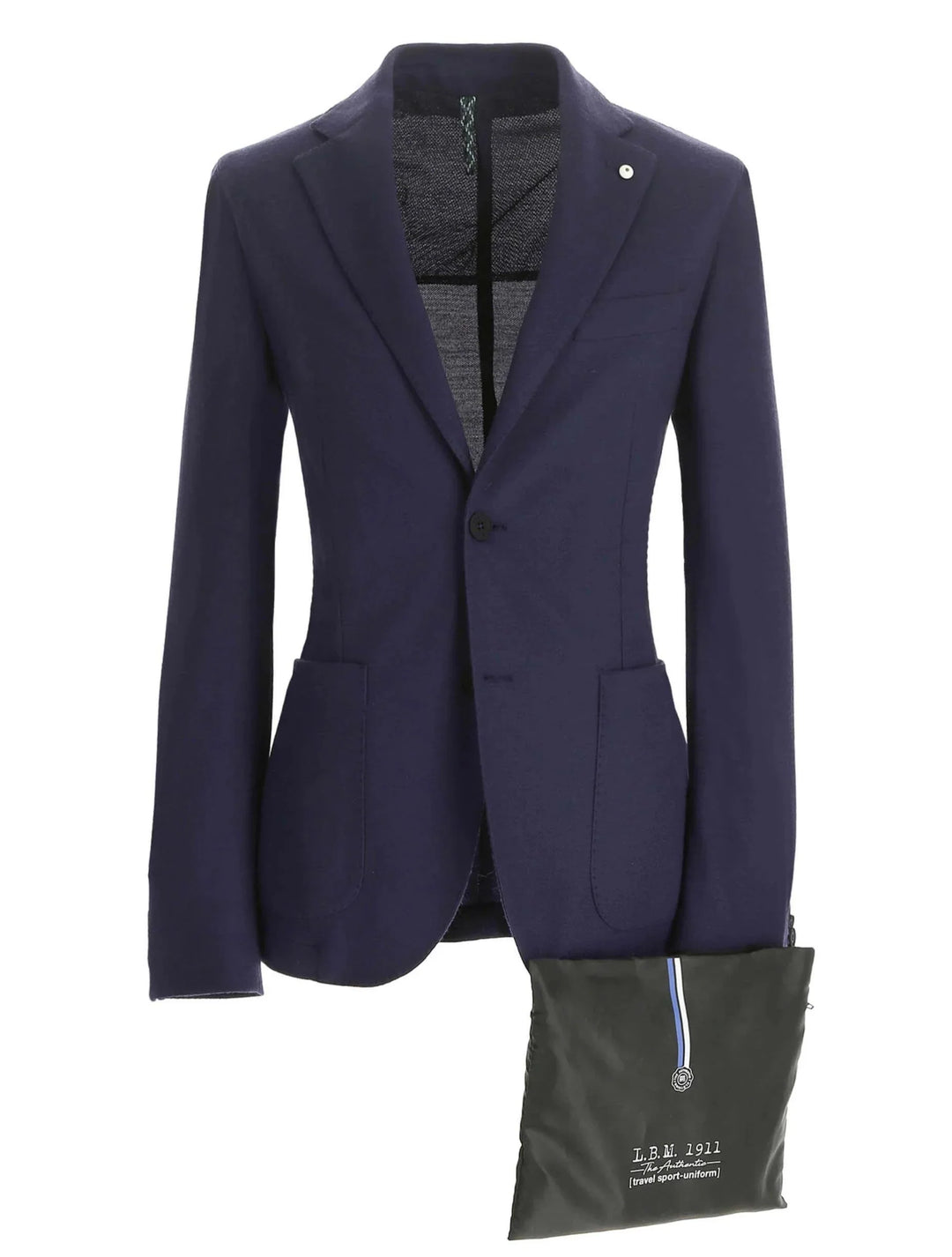 Blue Technical Travel Washable Wool Jacket - LBM 1911 - Boutique Jacques Last Call