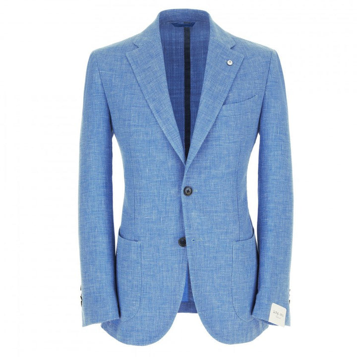 Blue Mélange Wool Blend Sport Coat Contemporary Fit - L.B.M 1911 - Boutique Jacques Last Call