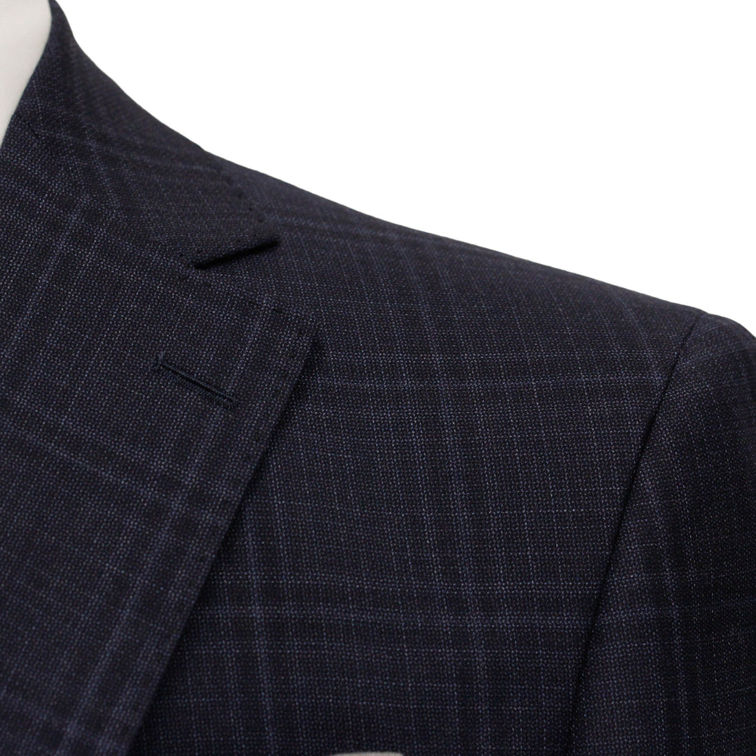 Dark Blue Tonal Check Urban Slim Fit Wool Suit - Jack Victor - Boutique Jacques International