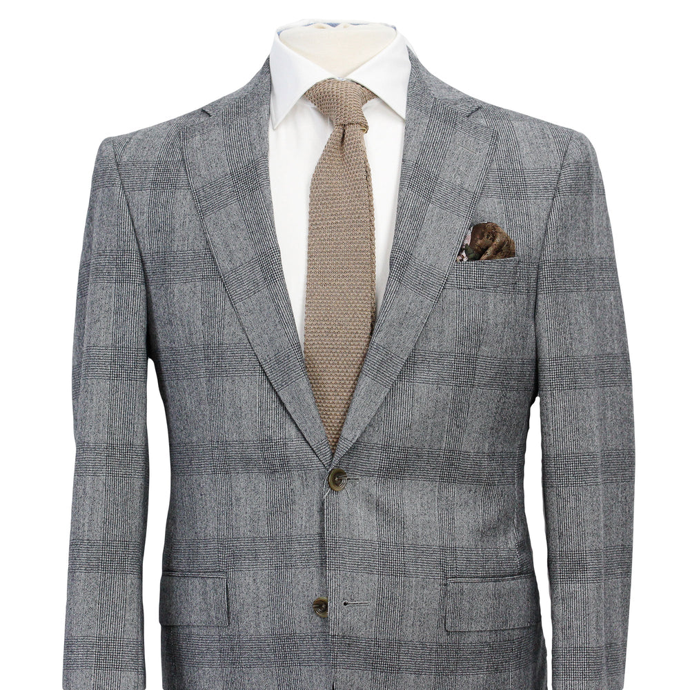 Gray Prince of Wales Wool Esprit Modern Fit Suit - Jack Victor - Boutique Jacques Last Call