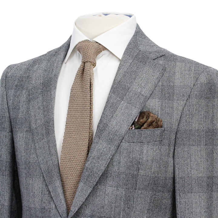 Gray Prince of Wales Wool Esprit Modern Fit Suit - Jack Victor - Boutique Jacques Last Call