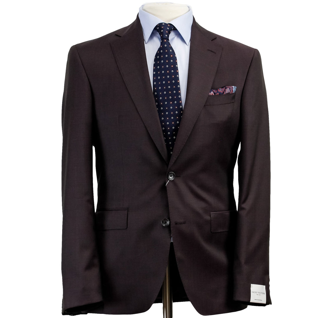 Bordeaux Urban Sartorial Slim Fit Wool Suit - Jack Victor - Boutique Jacques Last Call