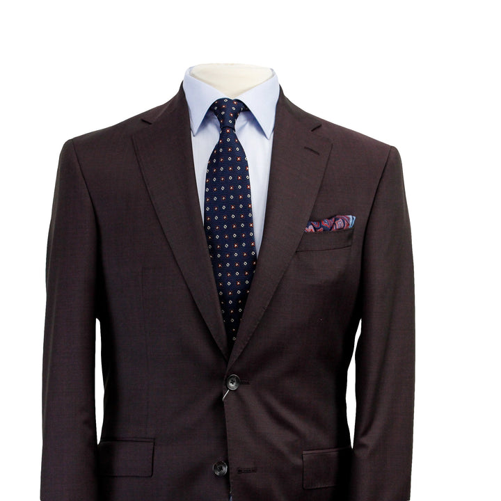 Bordeaux Urban Sartorial Slim Fit Wool Suit - Jack Victor - Boutique Jacques Last Call