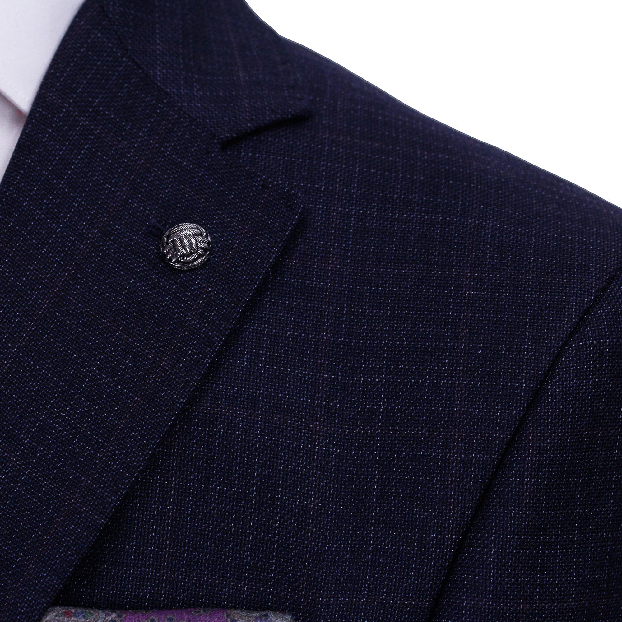 Blue Micro-Pattern Urban Slim Fit Wool Suit - Jack Victor - Boutique Jacques Last Call