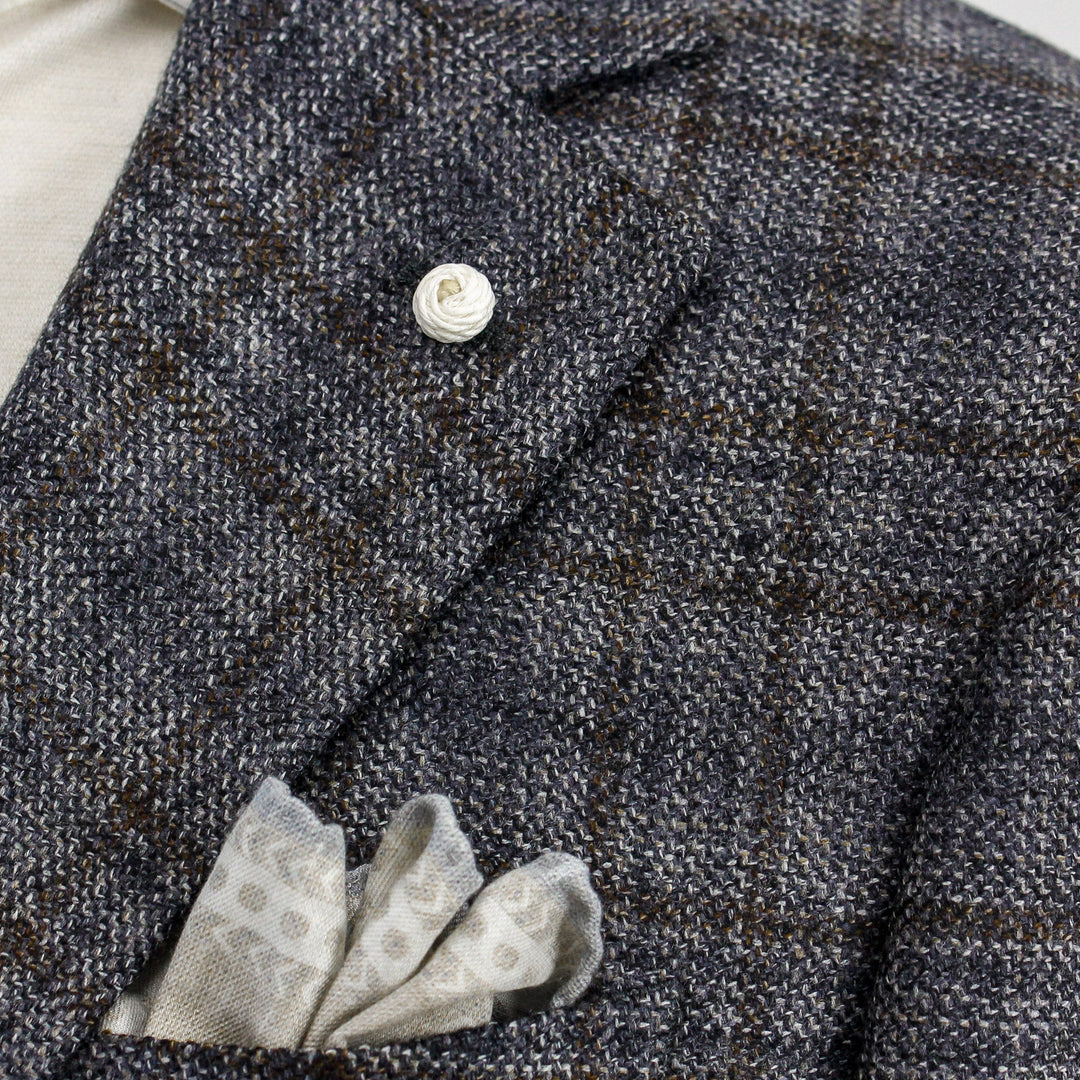 Gray Check Contemporary Fit Sport Jacket - Luigi Bianchi Mantova - Boutique Jacques Last Call