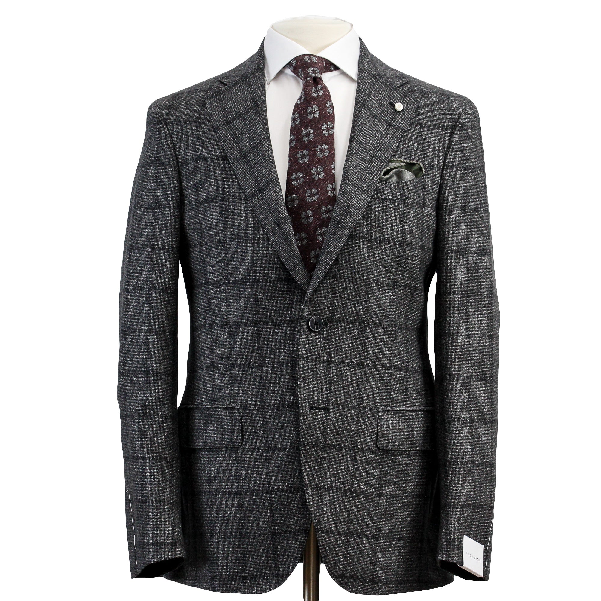 HYDROGEN luigi bianchi mantova コラボ　ウール LUIGI BIANCHI MANTOVA Men's Virgin Wool Jacket Blue | 2351 32192